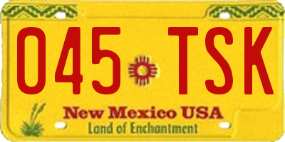 NM license plate 045TSK