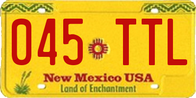 NM license plate 045TTL