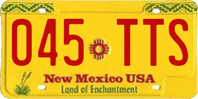 NM license plate 045TTS