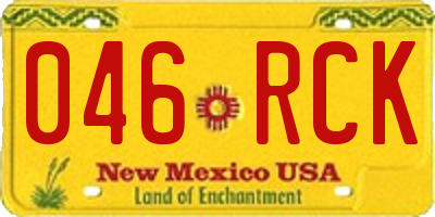 NM license plate 046RCK