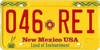 NM license plate 046REI