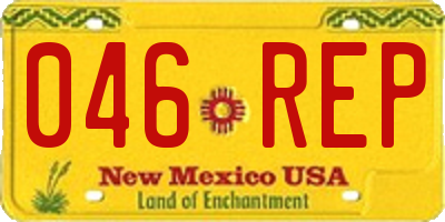 NM license plate 046REP