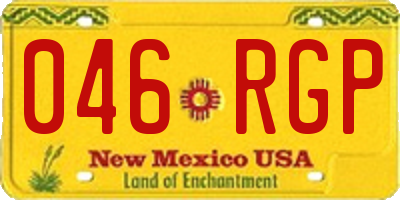 NM license plate 046RGP