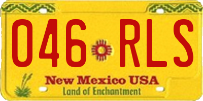 NM license plate 046RLS