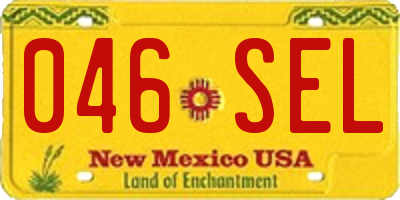 NM license plate 046SEL