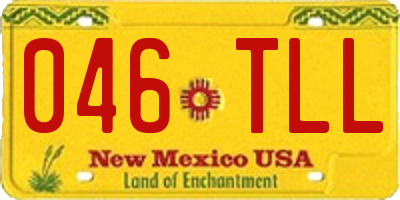 NM license plate 046TLL