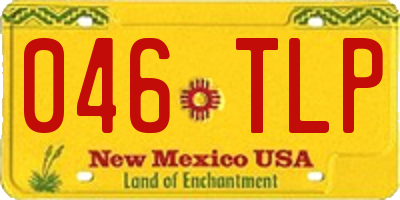 NM license plate 046TLP