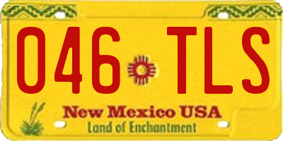 NM license plate 046TLS