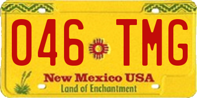 NM license plate 046TMG
