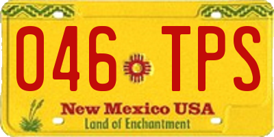 NM license plate 046TPS