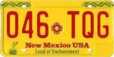 NM license plate 046TQG