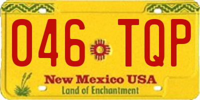 NM license plate 046TQP