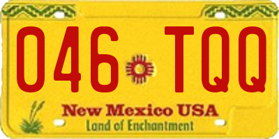 NM license plate 046TQQ