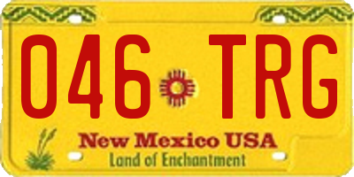 NM license plate 046TRG