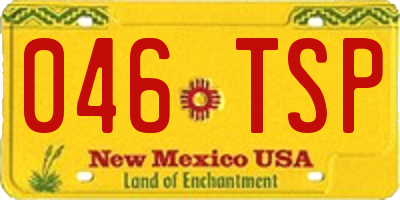 NM license plate 046TSP