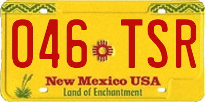 NM license plate 046TSR