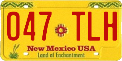 NM license plate 047TLH
