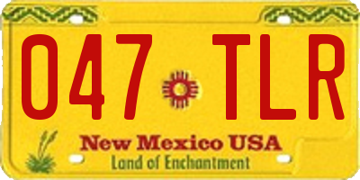 NM license plate 047TLR