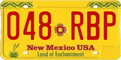 NM license plate 048RBP