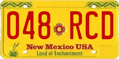 NM license plate 048RCD