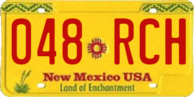 NM license plate 048RCH