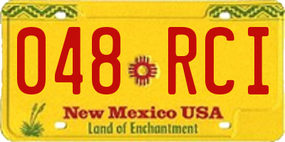 NM license plate 048RCI