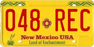 NM license plate 048REC