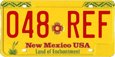 NM license plate 048REF