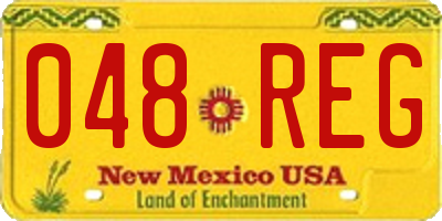 NM license plate 048REG