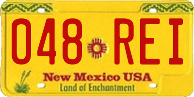 NM license plate 048REI
