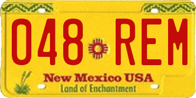 NM license plate 048REM