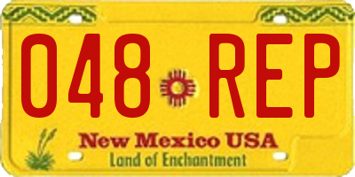 NM license plate 048REP