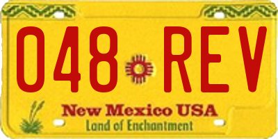 NM license plate 048REV