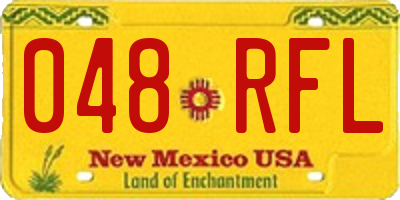 NM license plate 048RFL