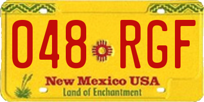 NM license plate 048RGF