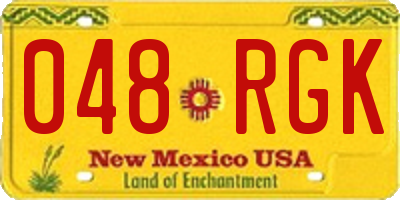 NM license plate 048RGK