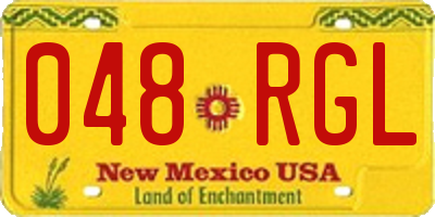 NM license plate 048RGL