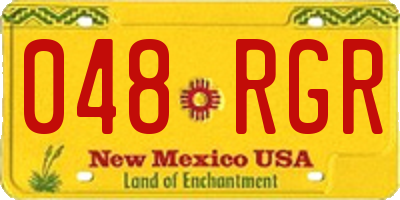 NM license plate 048RGR