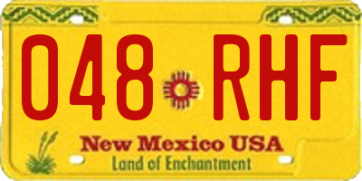 NM license plate 048RHF