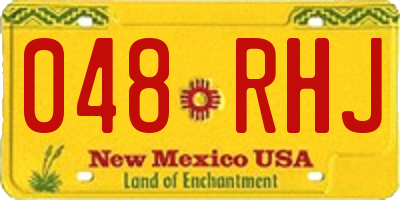 NM license plate 048RHJ