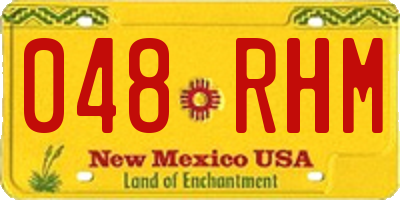 NM license plate 048RHM