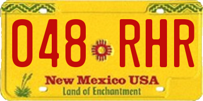 NM license plate 048RHR