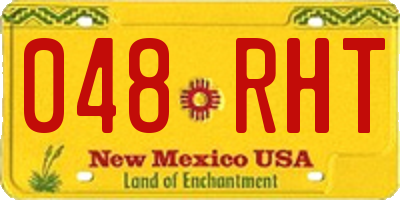 NM license plate 048RHT