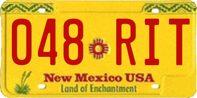 NM license plate 048RIT