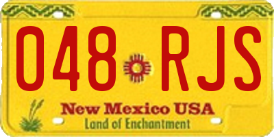 NM license plate 048RJS