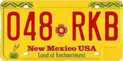 NM license plate 048RKB