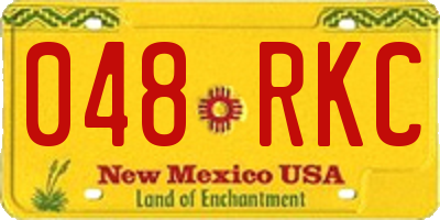 NM license plate 048RKC