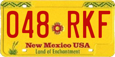 NM license plate 048RKF