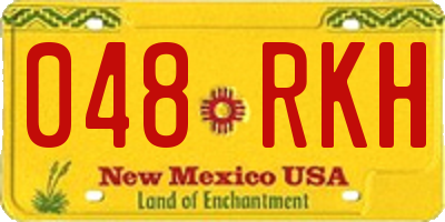 NM license plate 048RKH