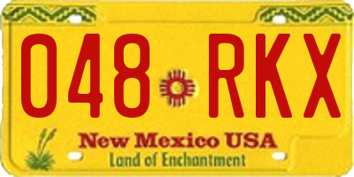 NM license plate 048RKX